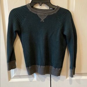 GAP Men's Crewneck Sweater in Green and Gray